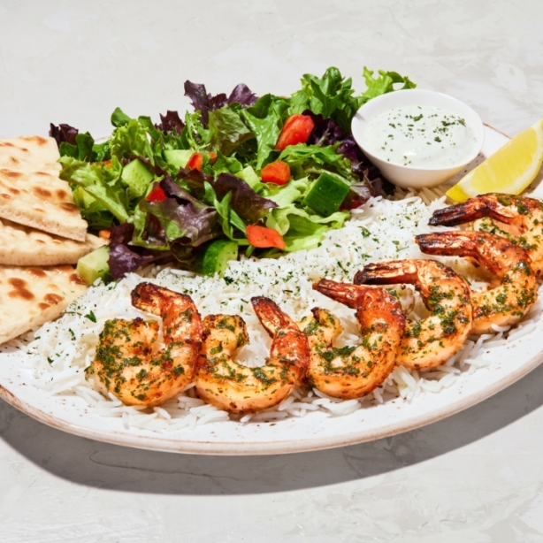 Shrinp Kebab Plate