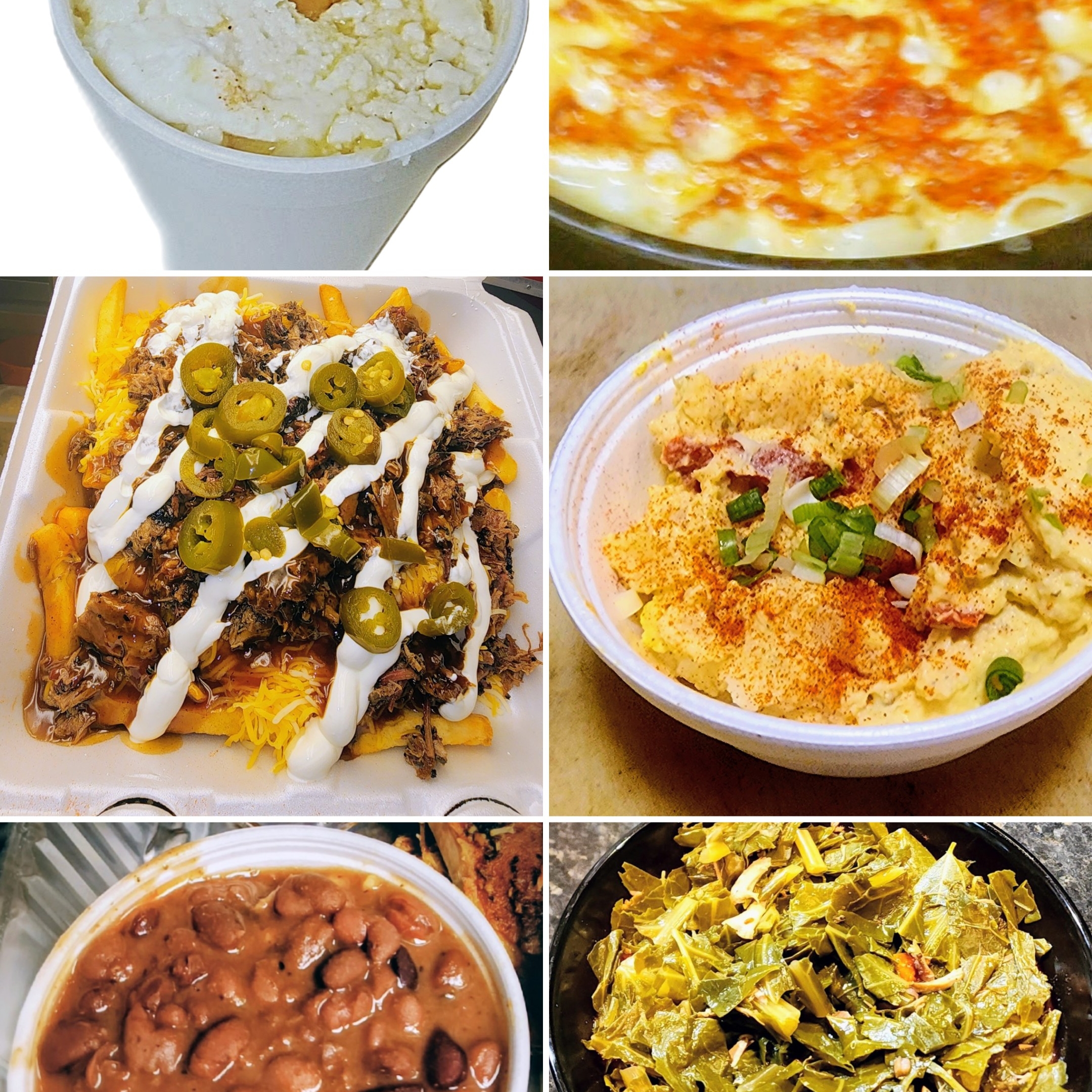 Baked BBQ beans etc.