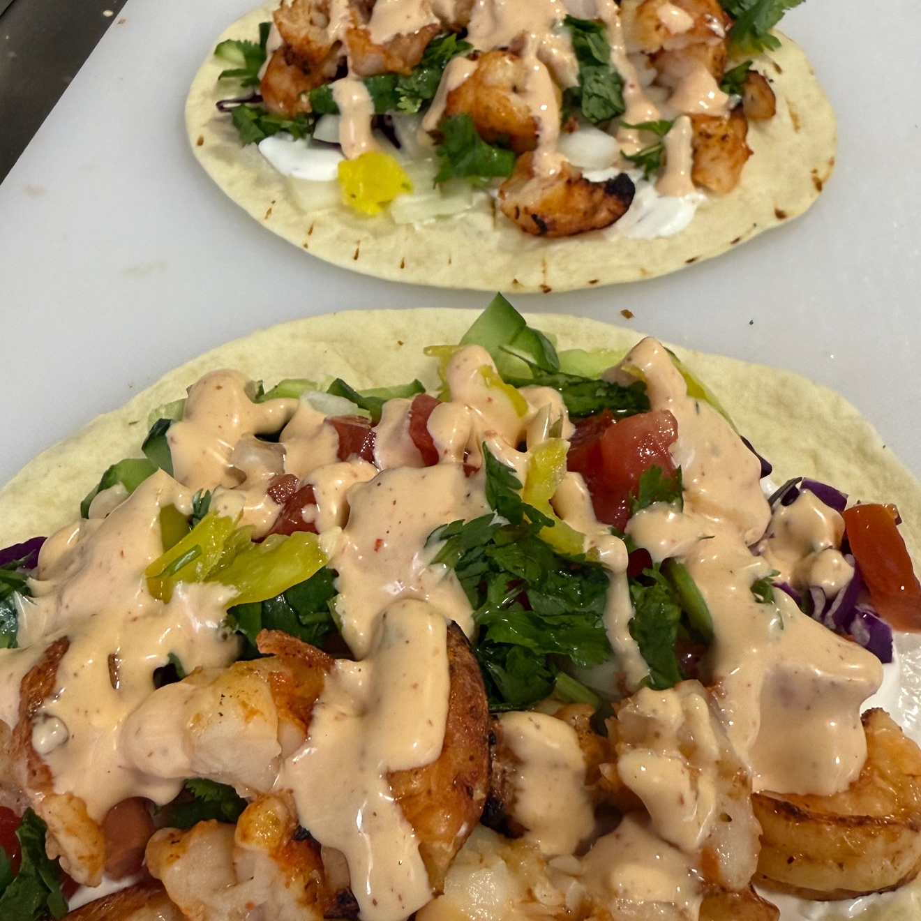 Shrimp Shawarma Wrap