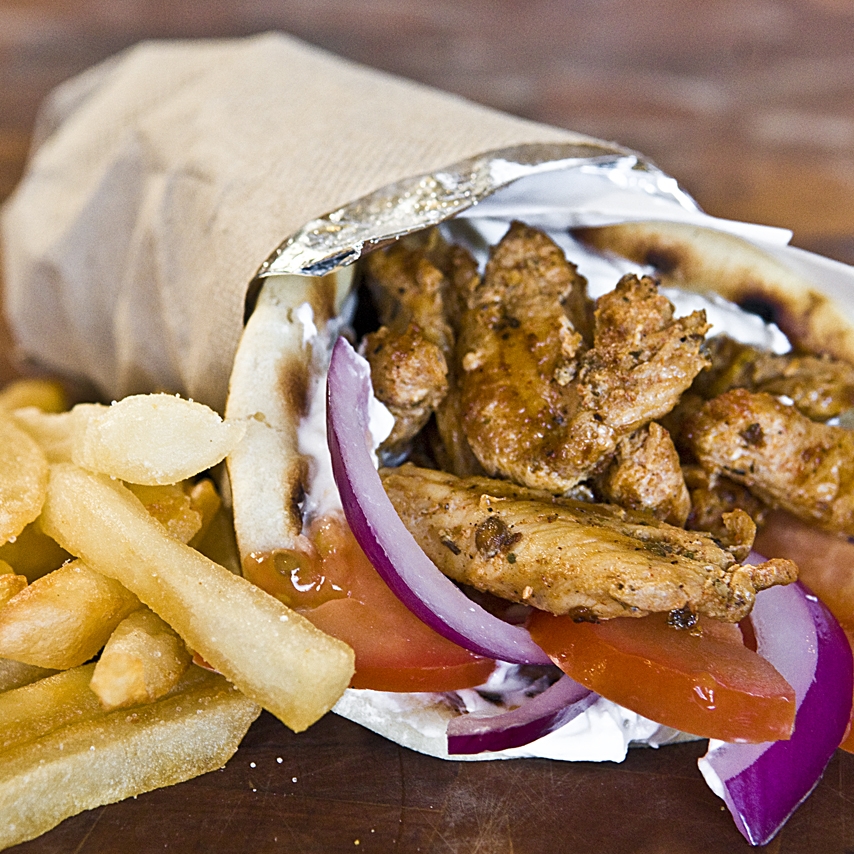 Chicken Gyros in Pita