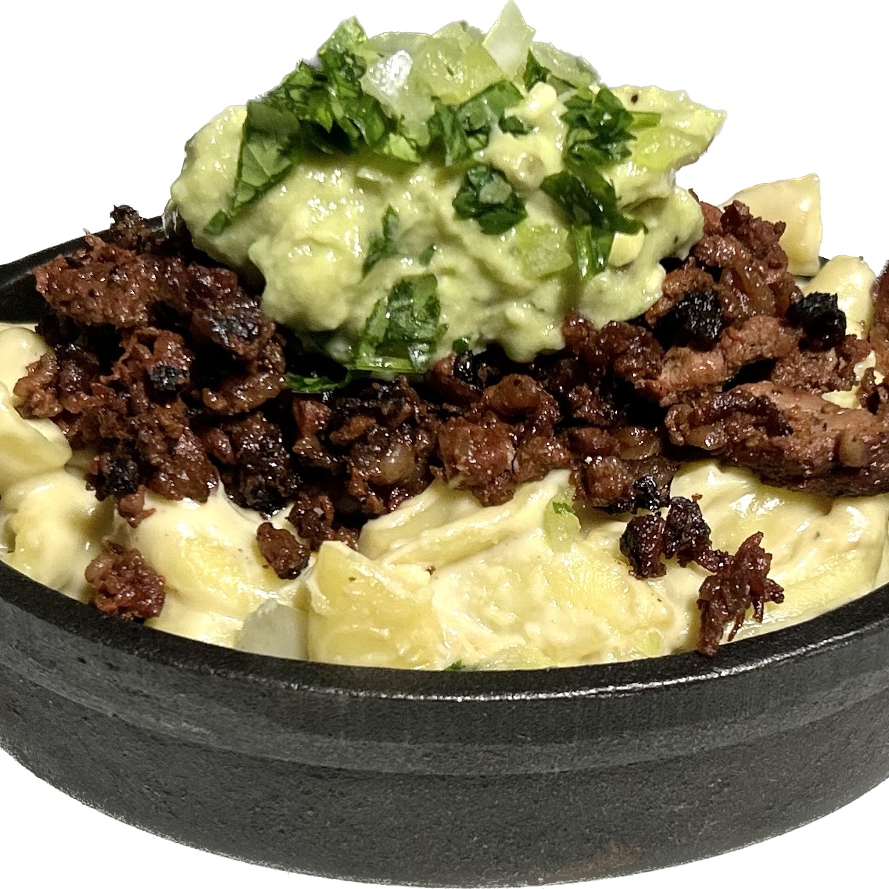 Carne Asada Mac with Truffle Guac