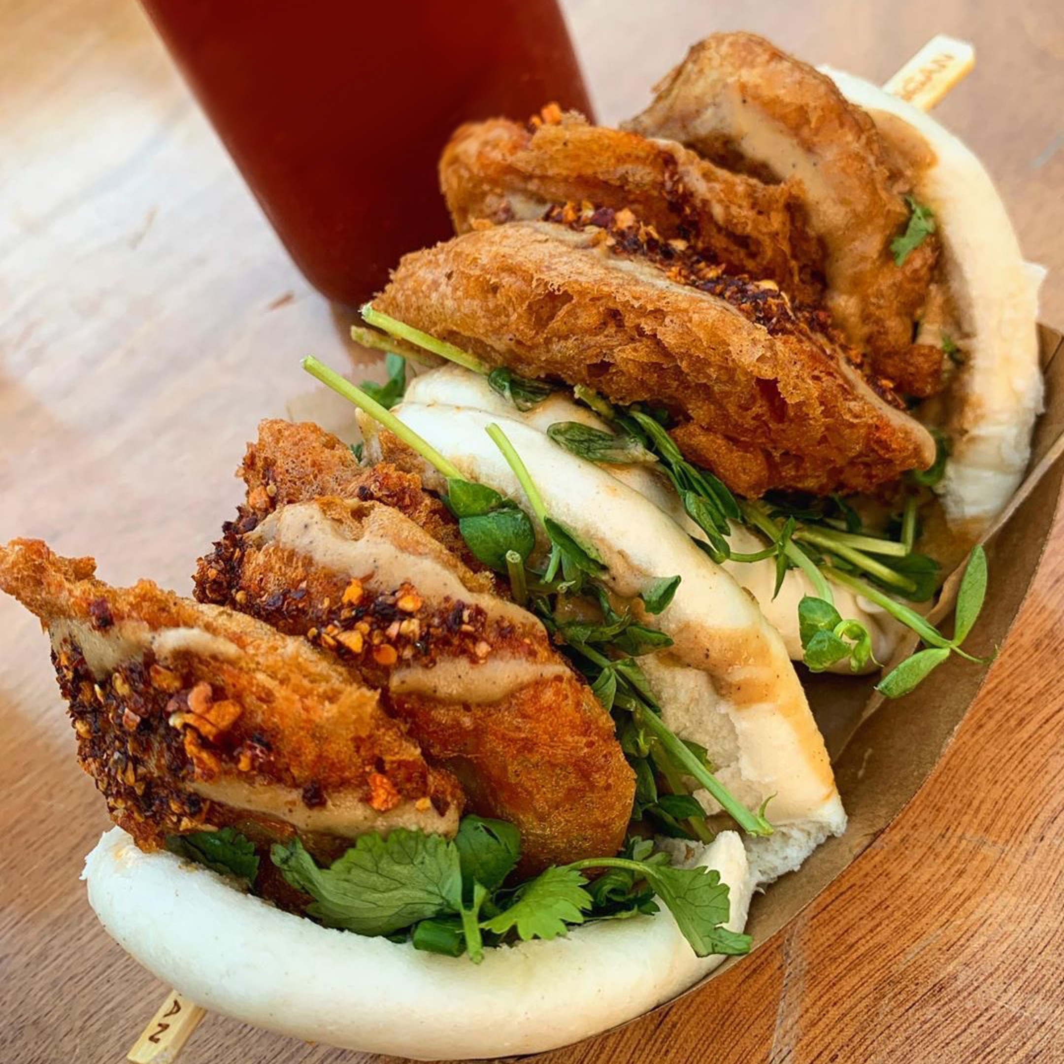 Fried Shroom Bao