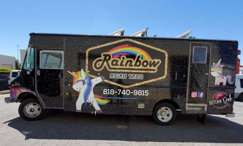 Rainbow Asian Taco