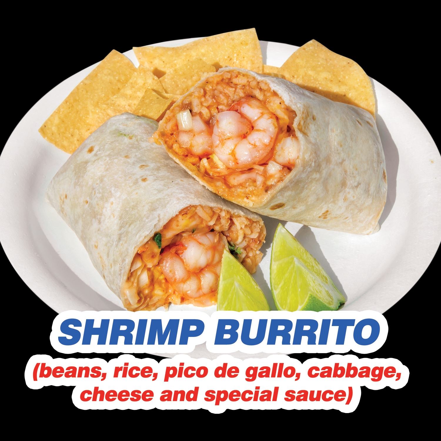 Shrimp burrito