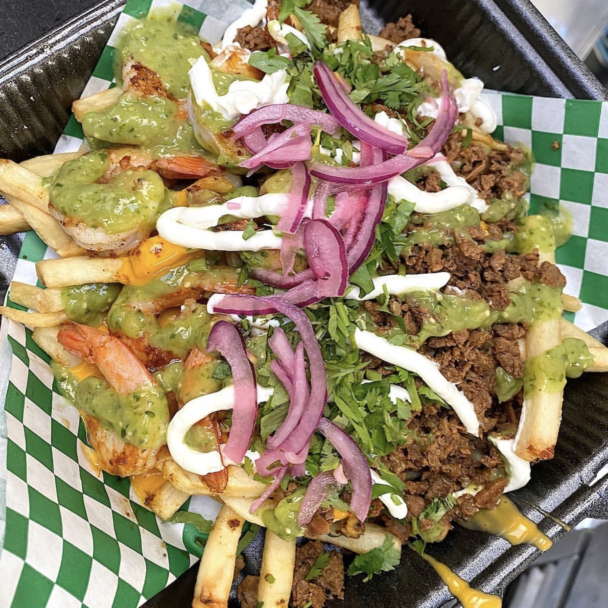 Surf n turf asada fries 