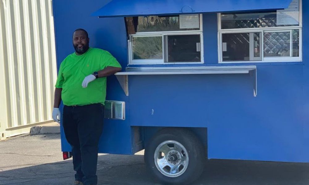 Blue Food Truck