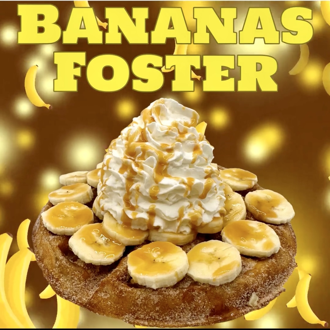Bananas Foster Waffle